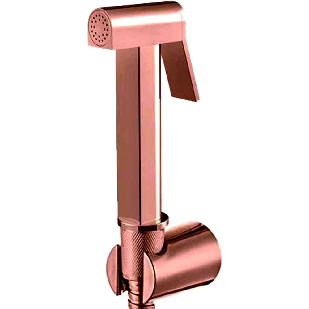 Health Faucet with 1 mtr. Rose Gold CP Flexible Hose (SS 304) & Brass Holder